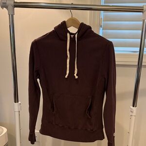 Champion and Todd Snyder Men's maroon Hoodie Sweater